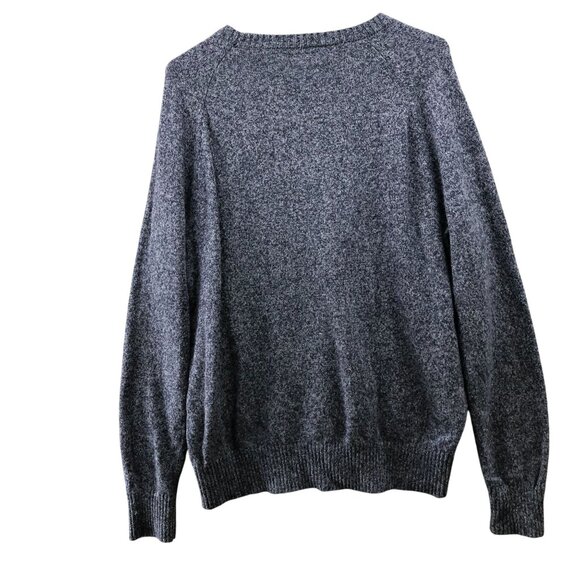 J. Crew Stretch Wool Sweater Mens M Crewneck Blue Heather Pullover Navy - Picture 2 of 8